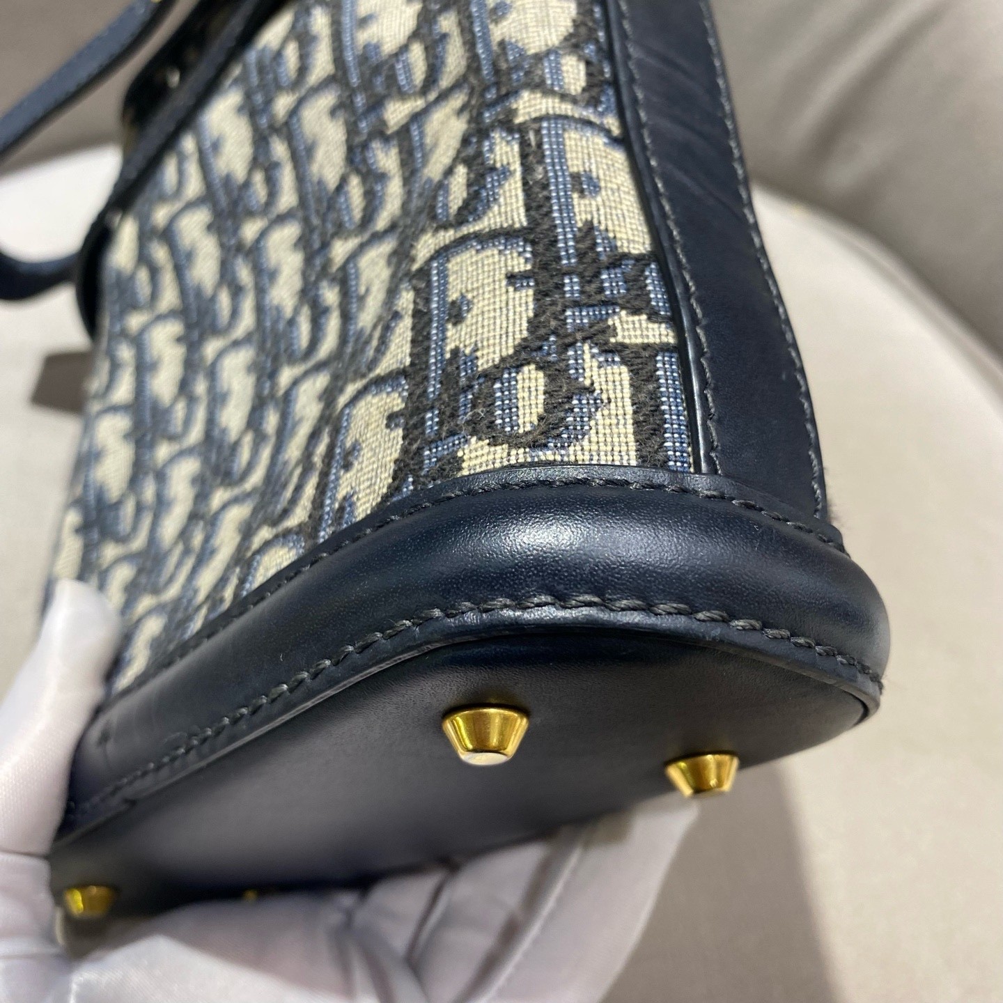 Dior Pre-Owned Authentic Bucket Bag Monogram 17*17 Free Tracked Shipping