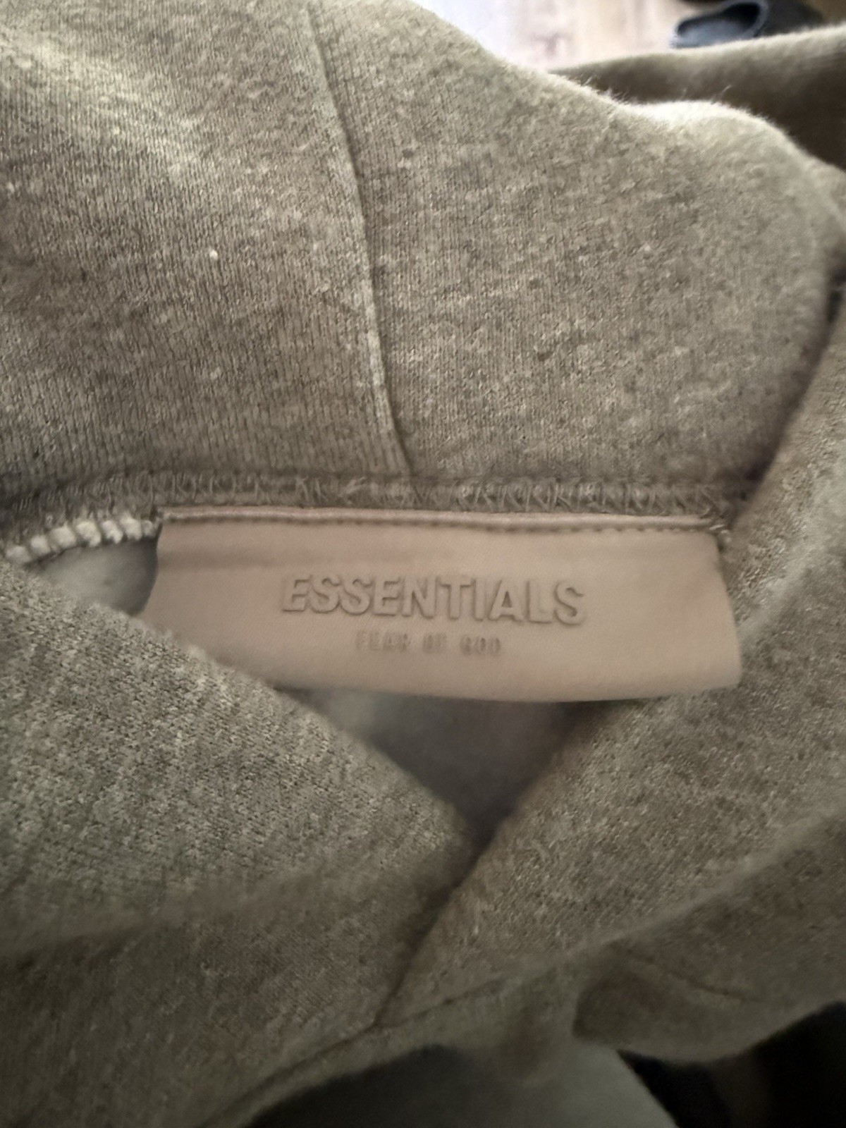 Essentials Men’s Grey Hoodie Size M