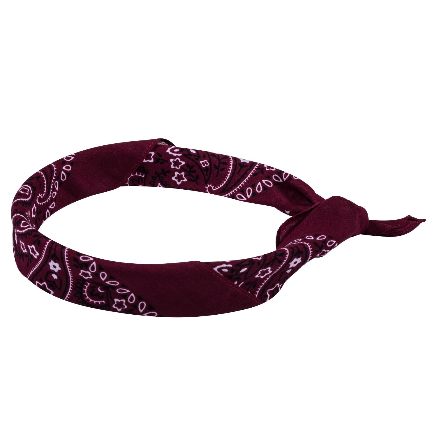 Bandanas 100% cotton since 1898-12 Pack (Maroon)