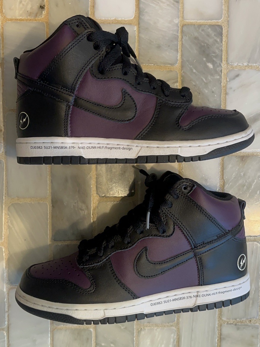 Size 4.5 – Fragment Design x Nike Dunk High Beijing