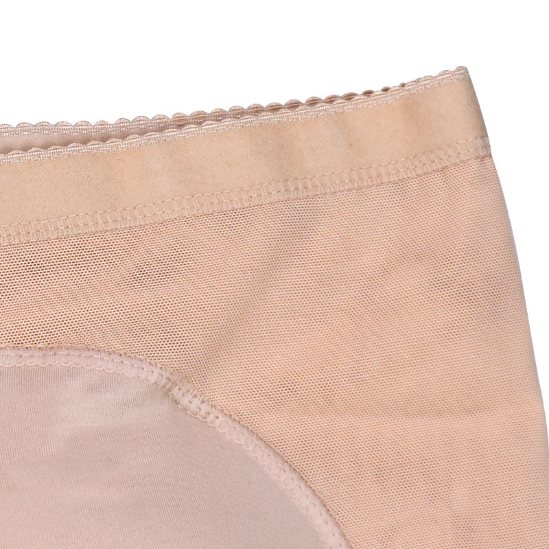 Women’s Padded Butt-Lifting Shapewear Briefs Black/Beige Soft Contouring Comfort