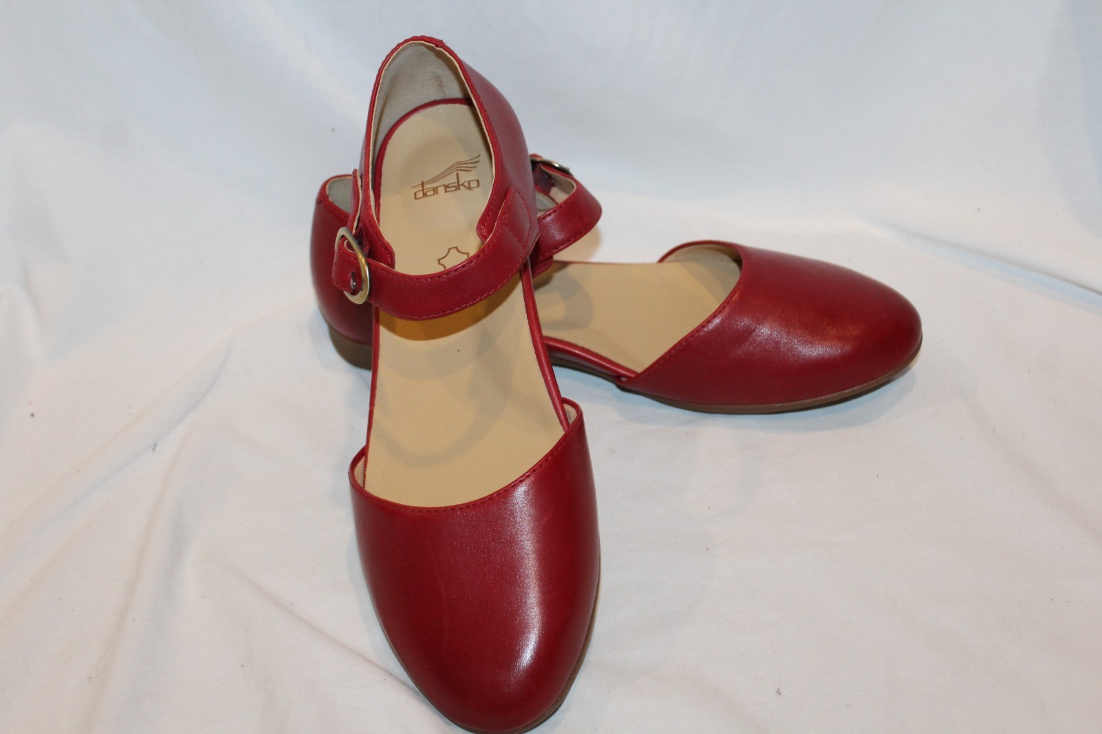 Dansko Liv Burnished Nappa Leather Strap Mary Jane EU 40 US 9.5-10 NEW RED