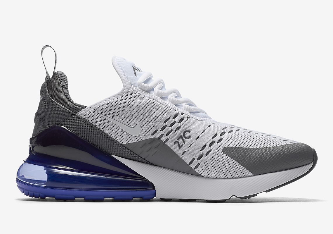 Nike Air Max 270 White Persian Violet Black AH8050-107 Men’s