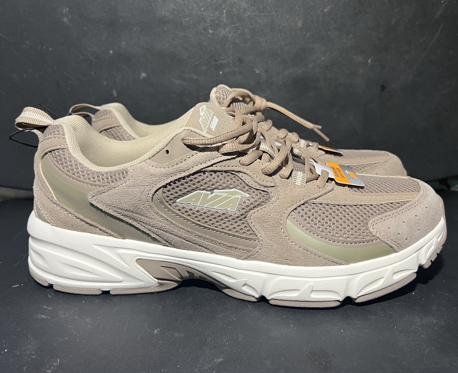 AVIA Men’s Size 9 Performance 5000 Athletic Sneakers Mesh Leather • Brown