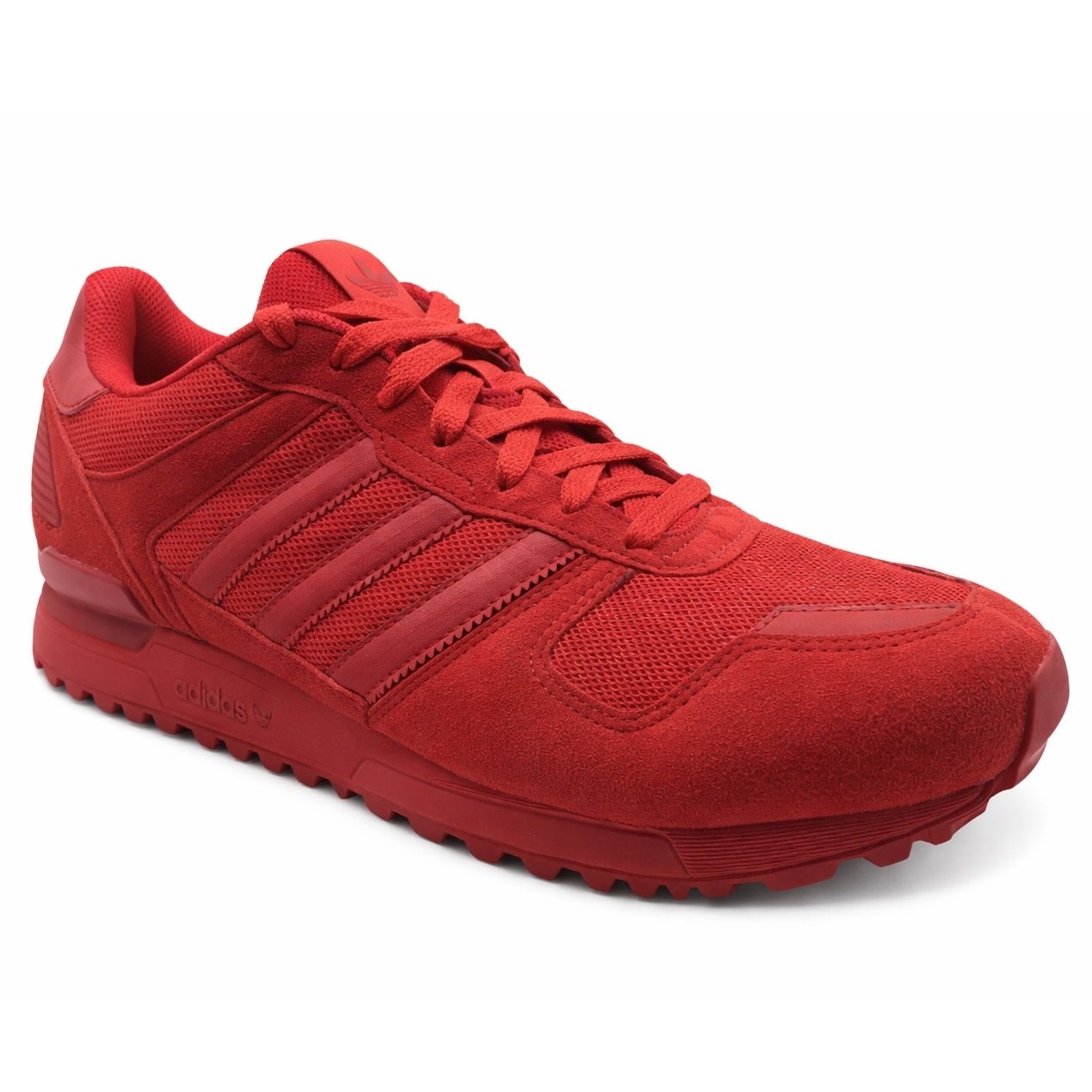 adidas ZX 700 Triple Red Mesh Suede Sneakers S79188 Mens 10