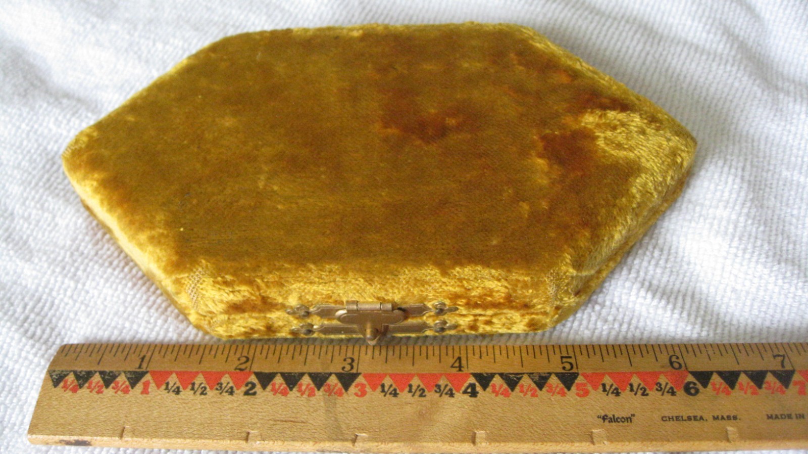 Victorian BOOT HOOK Mother of Pearl Handle in Original Velvet Box Collectible