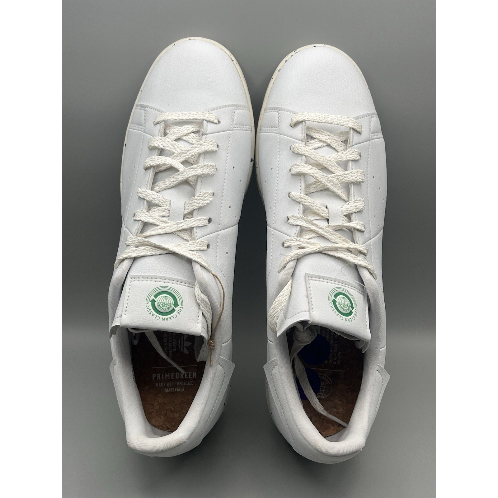 Adidas Stan Smith Vegan Clean Classic White Beige Shoes – Men’s Size 14 NEW