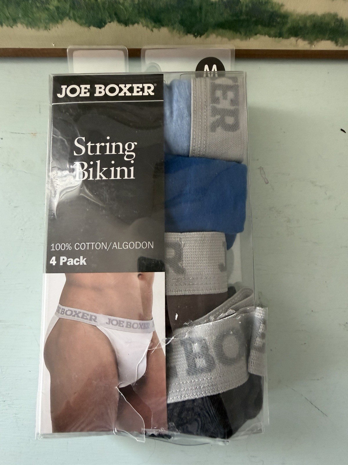 Vintage Joe Boxer Men’s 4 Pack String Bikini Briefs Underwear Size M 32-34 NIB