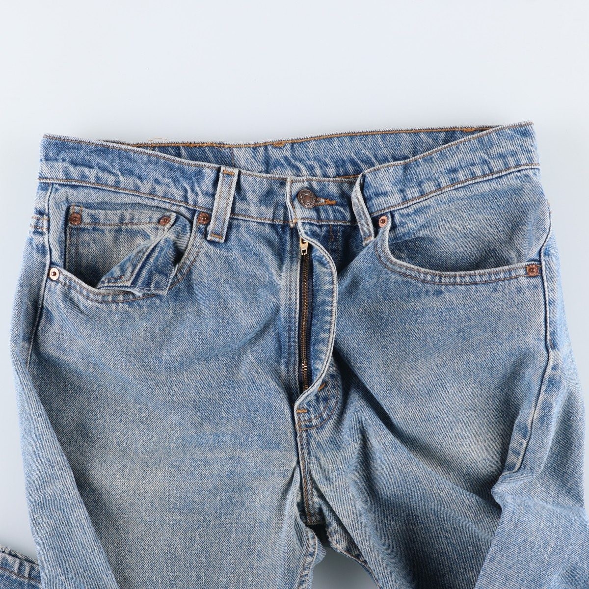 Used 1990’S Levi’s 00505-4891 Regular Fit Straight Leg Tapered Denim Pants M…