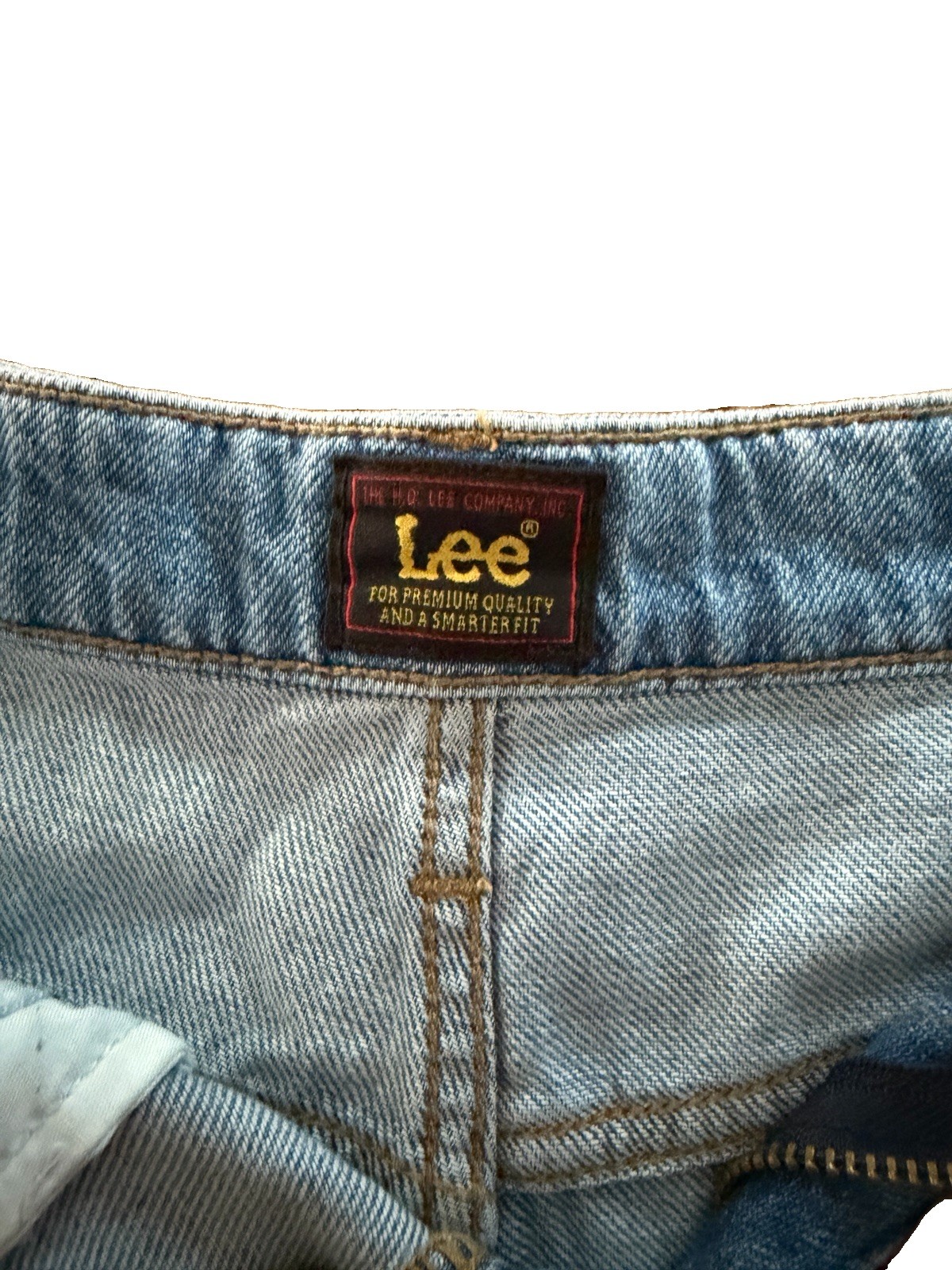 Lee Heritage Women’s Blue Denim Cut-Off Shorts 29W Mid Rise 4.5″ Inseam