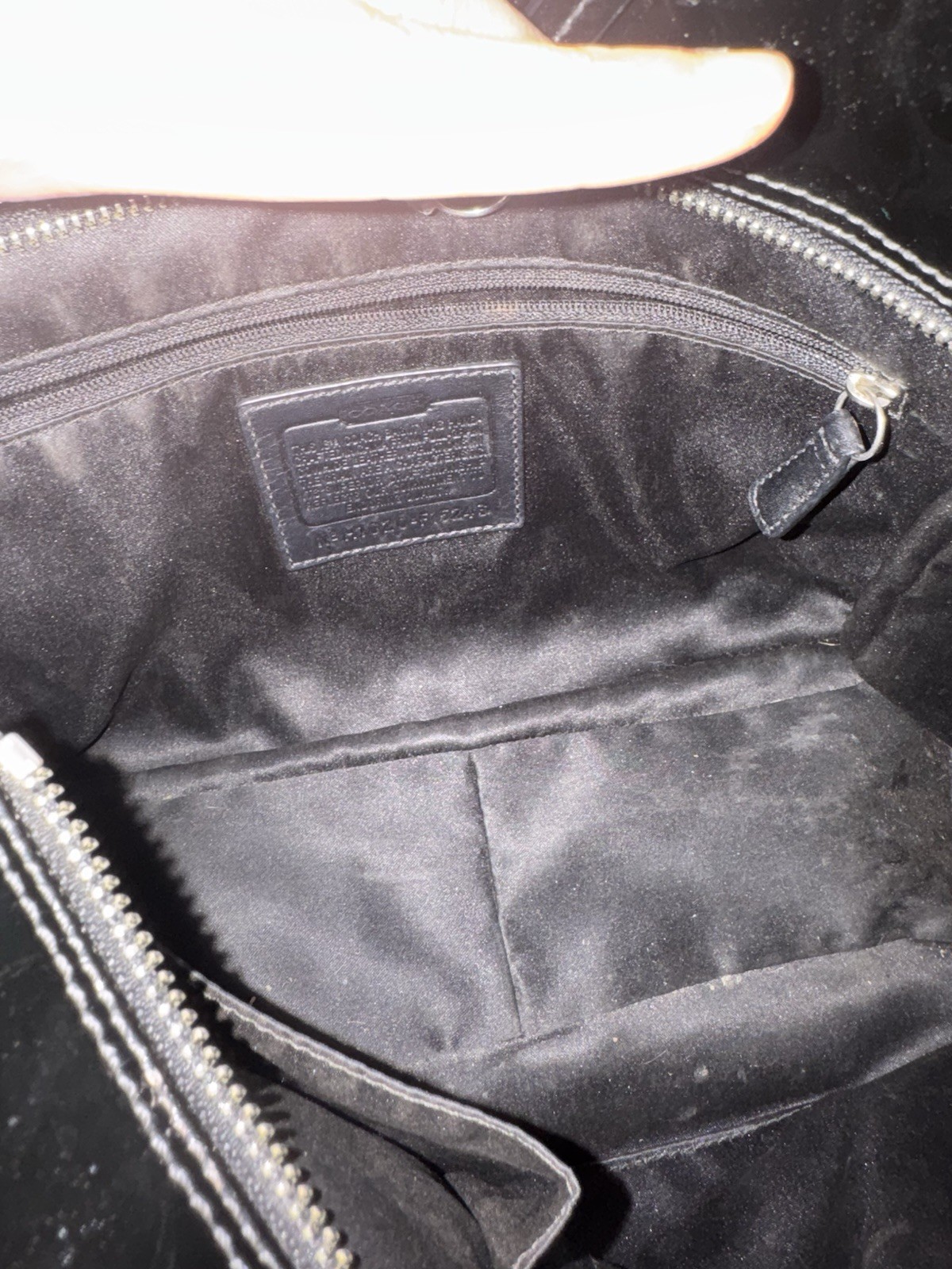 Coach Black Patent Leather Embossed Authentic Tote