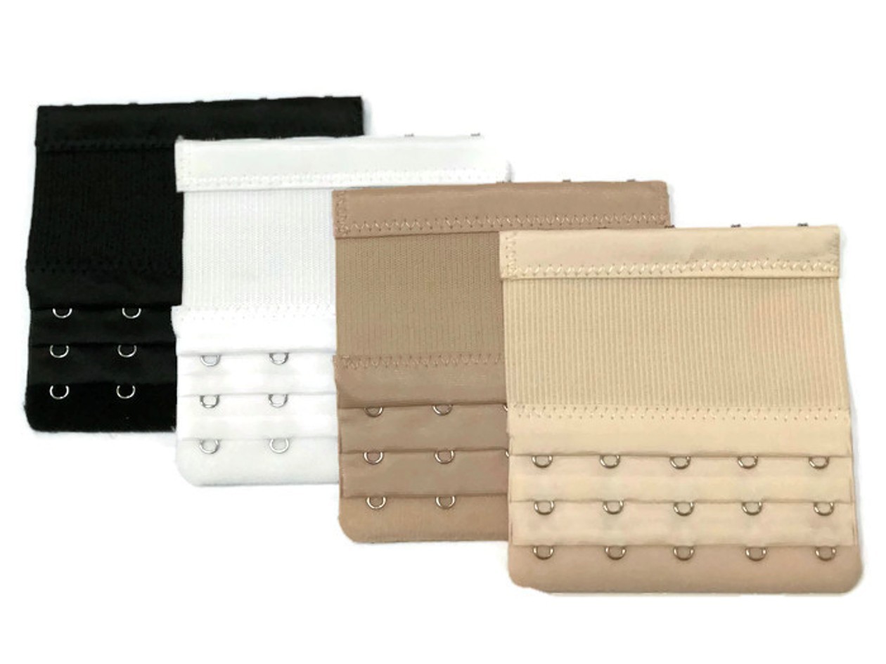Set Of 4 Bra Extender 5 Hooks with Elastic