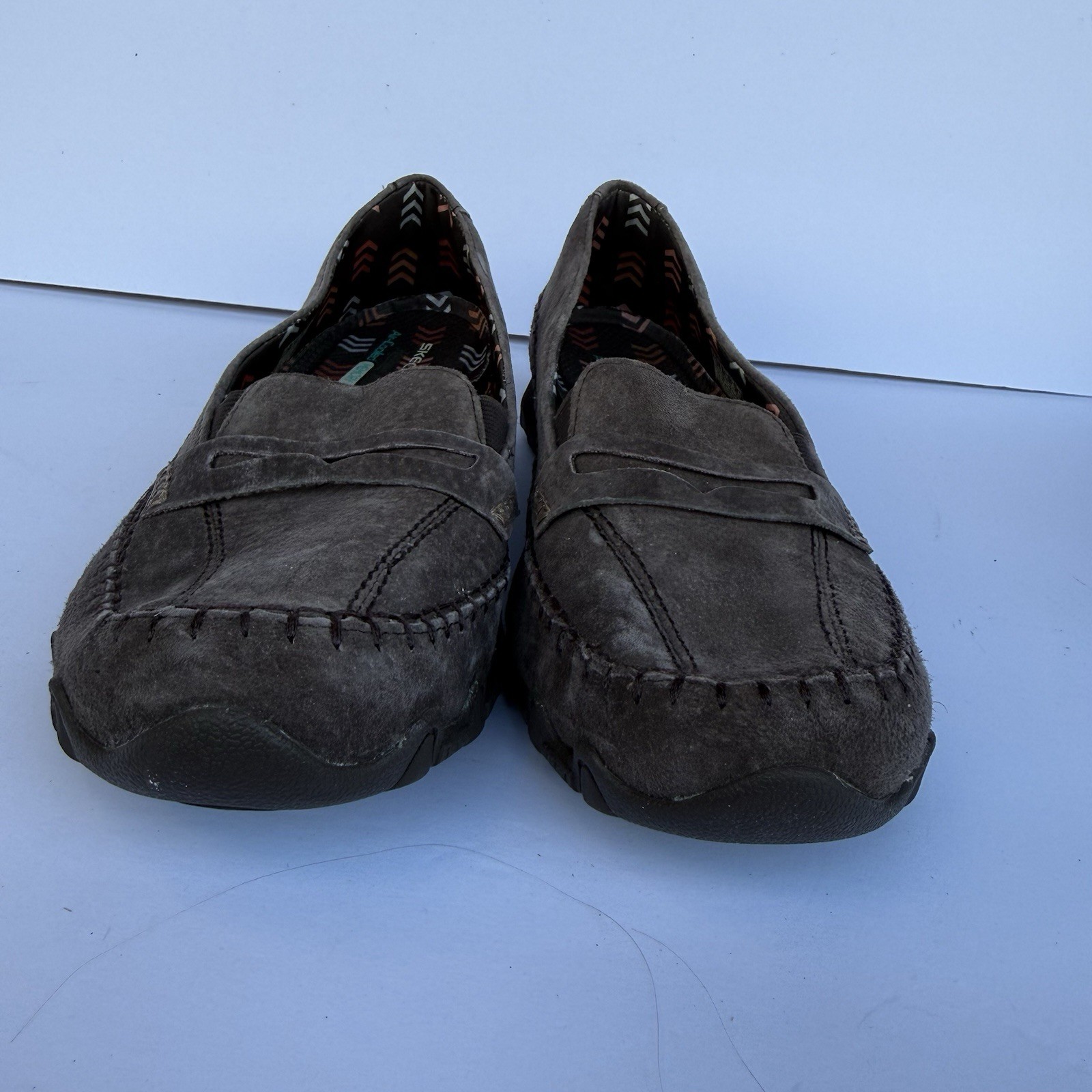 Skechers Womens Size 11 Chocolate Slip On Memory Foam Casual Shoes
