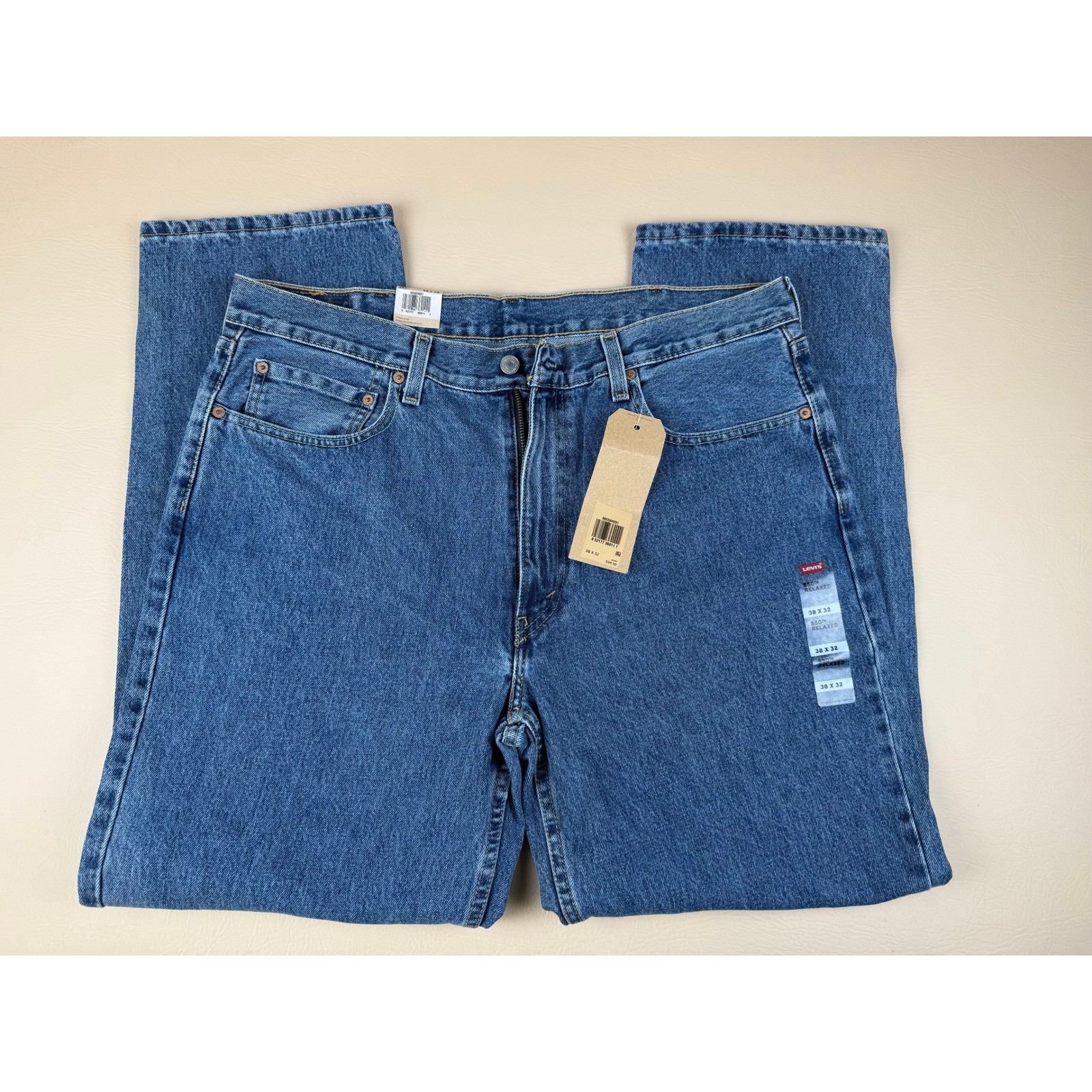 Levi’s 38×32 550 Relaxed Fit Jeans Classic Cotton Mid Wash Tapered Leg