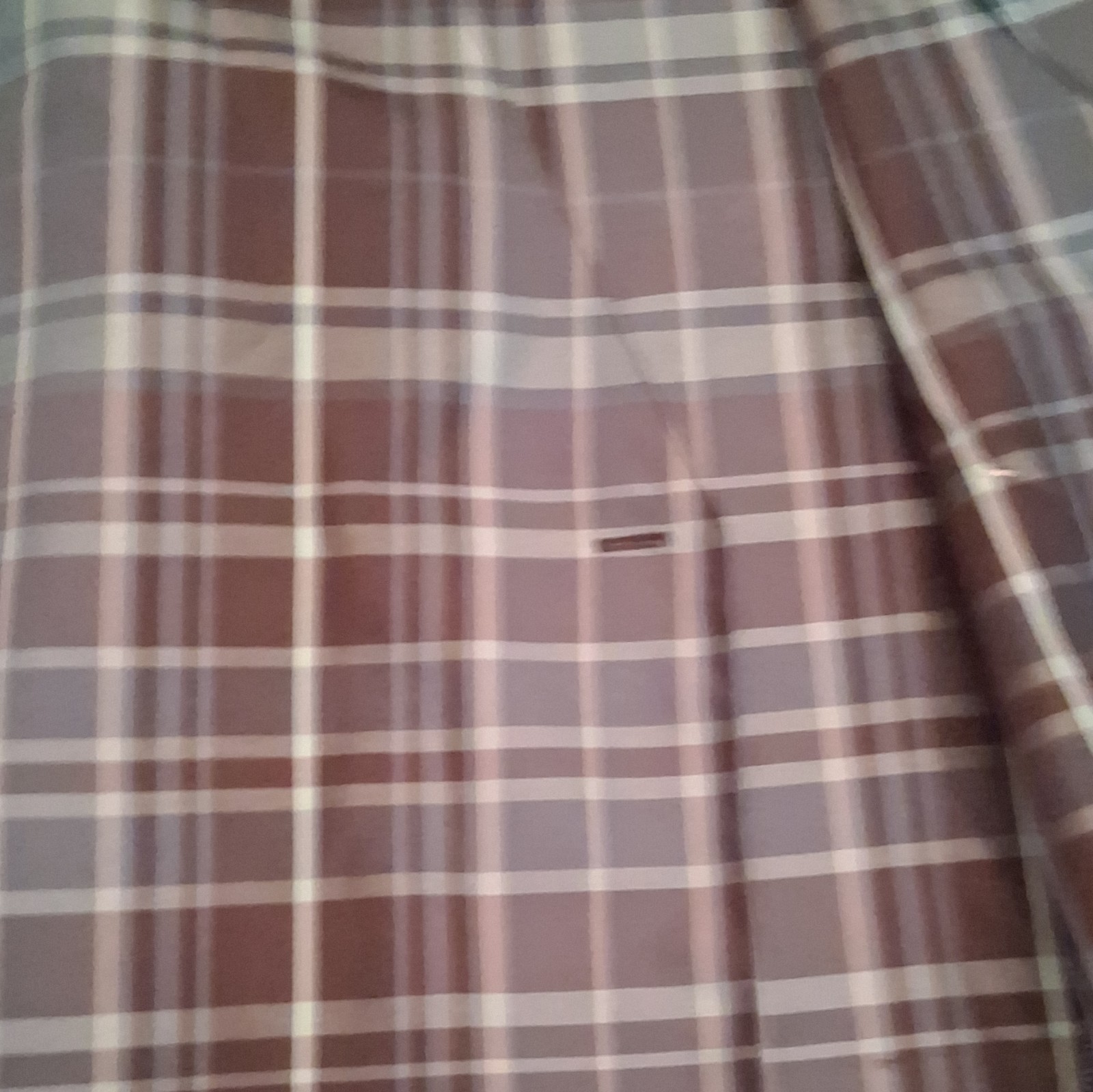 Ann Taylor Women’s Teal Green Black Plaid Collared Button-Up Long Sleeve Shirt 6