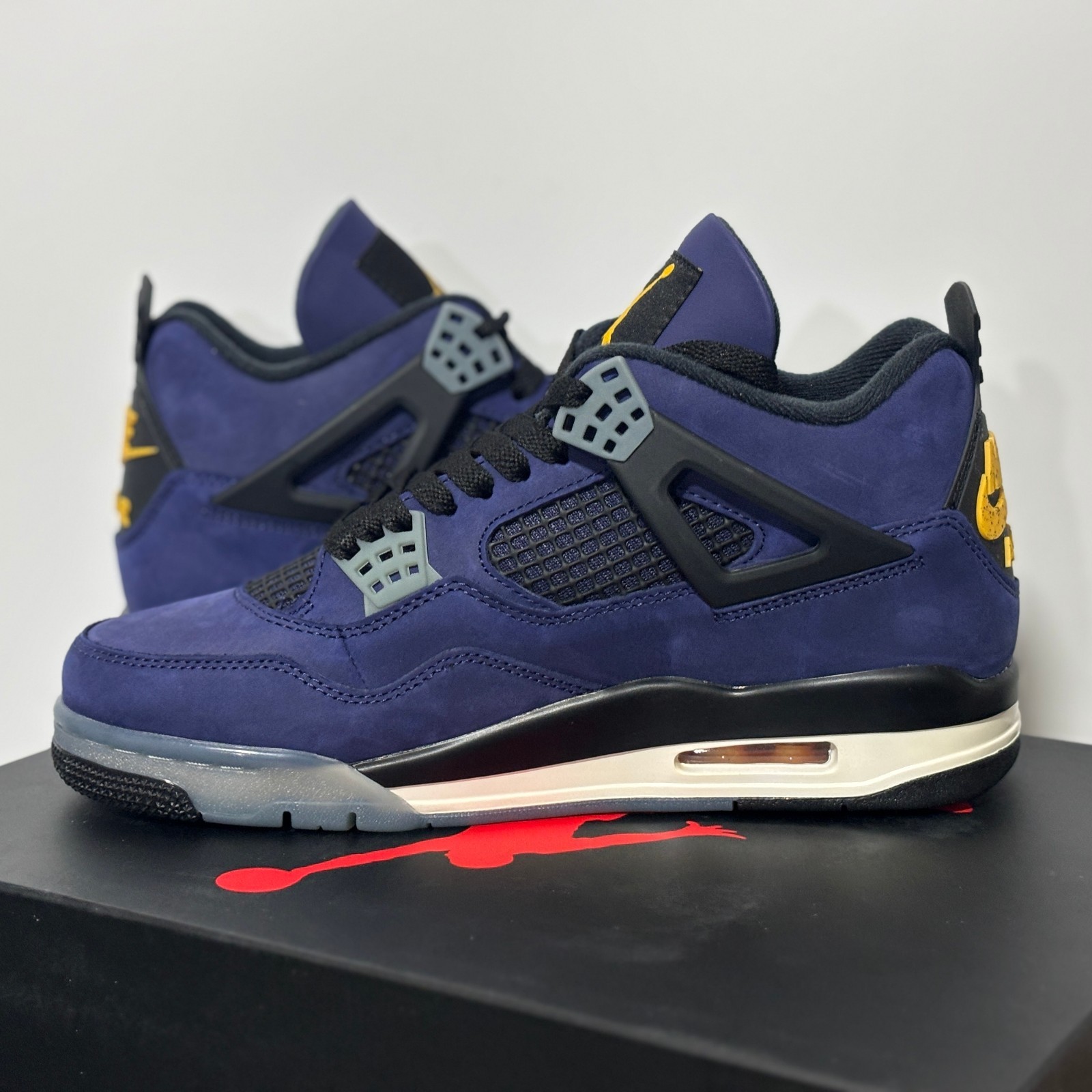 Jordan 4 Retro “Lakers” Men’s Basketball Shoes Mid Top Us Size 7-12