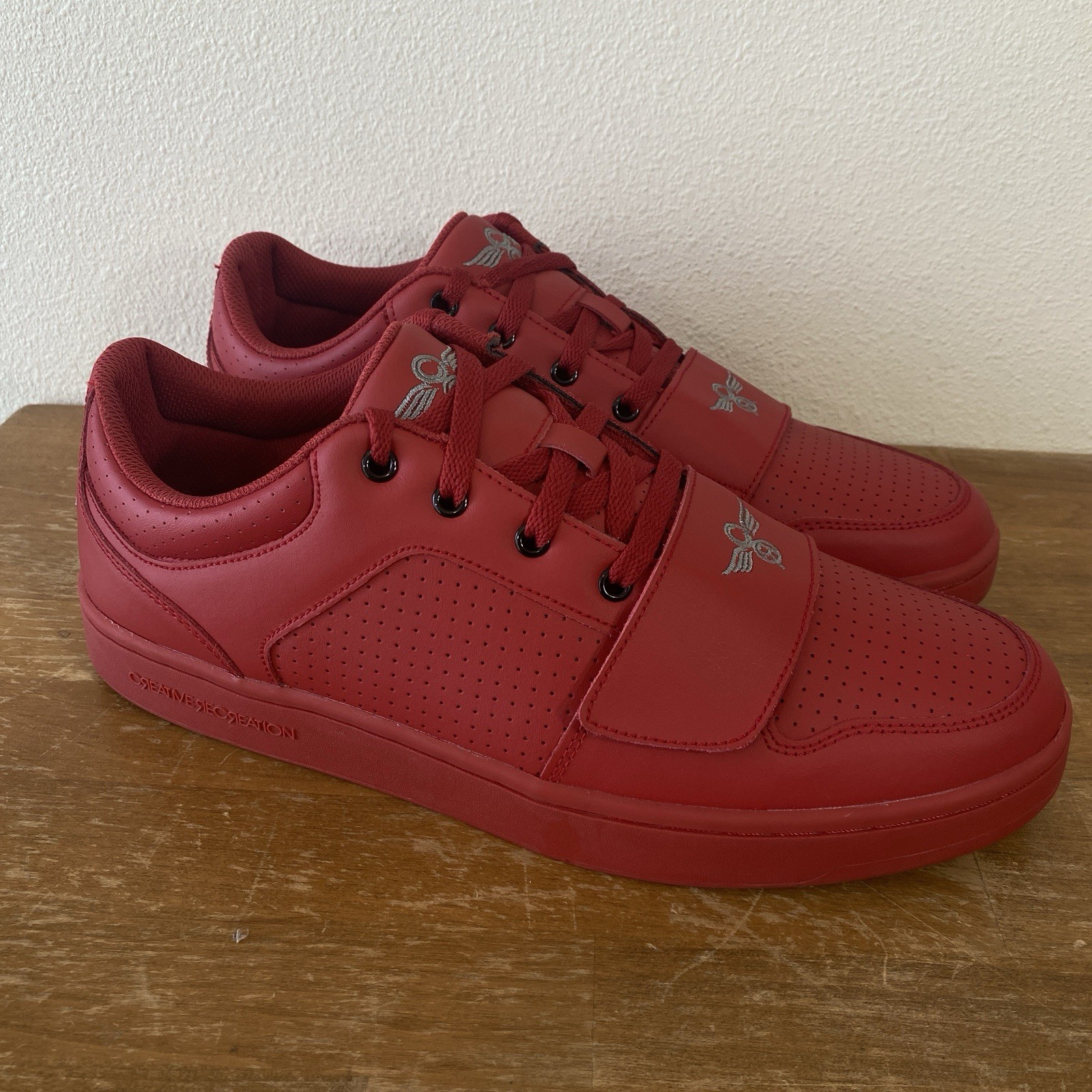 Creative Recreation Cesario Lo Red Leather Low Top Sneaker – Size 13