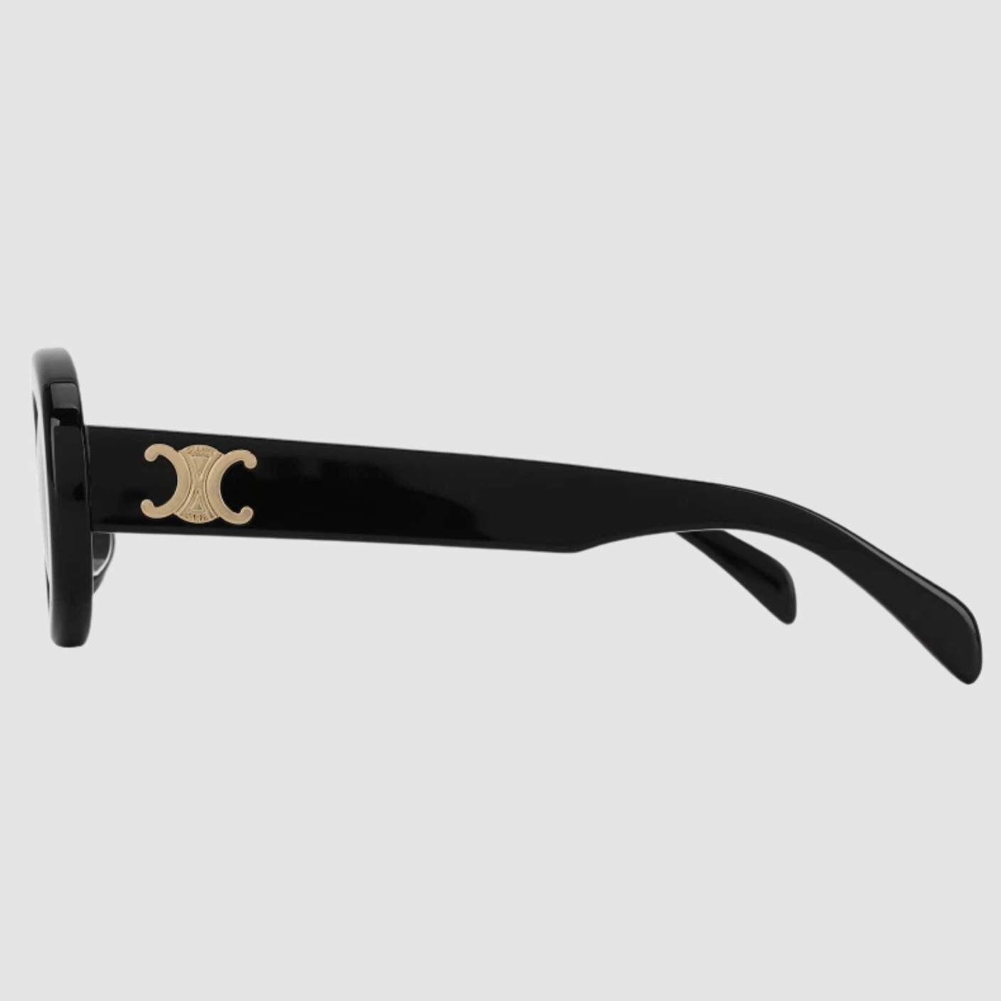 (W) Celine Triomphe 01 Sunglasses in Acetate Black / FedEx