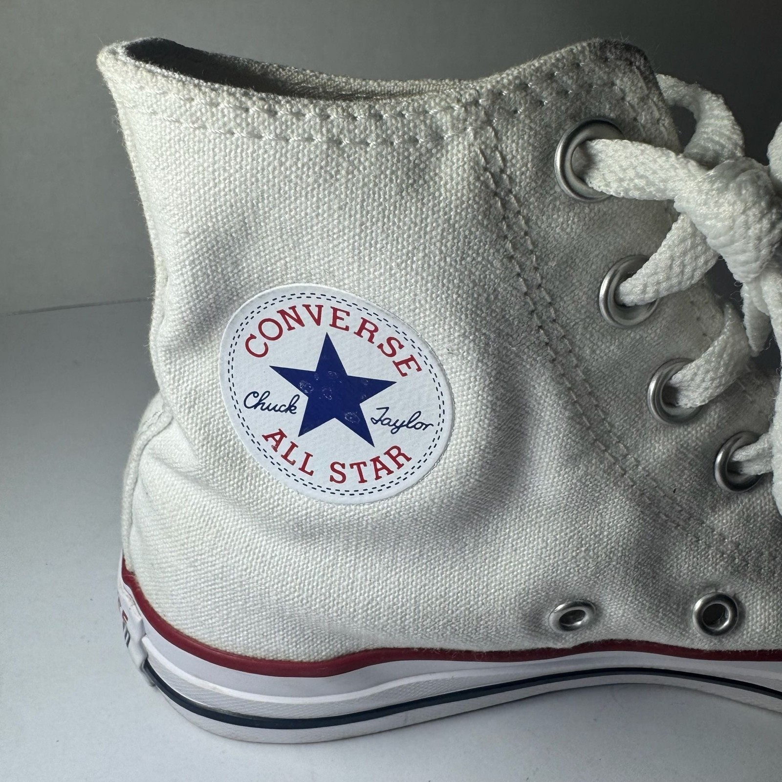 Converse Chuck Taylor All Star High Top Sneakers in Optical White 4 Men