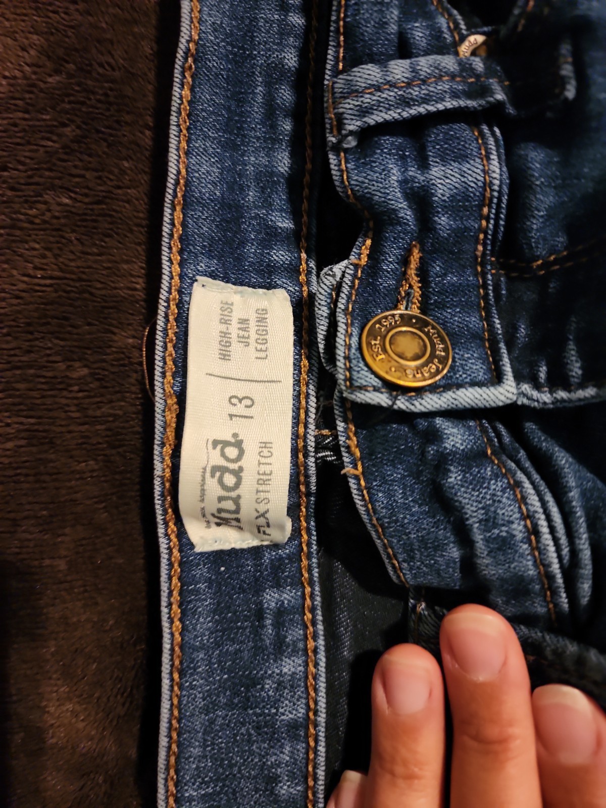 MUDD Flx Stretch High Rise Legging Jeans Size 13