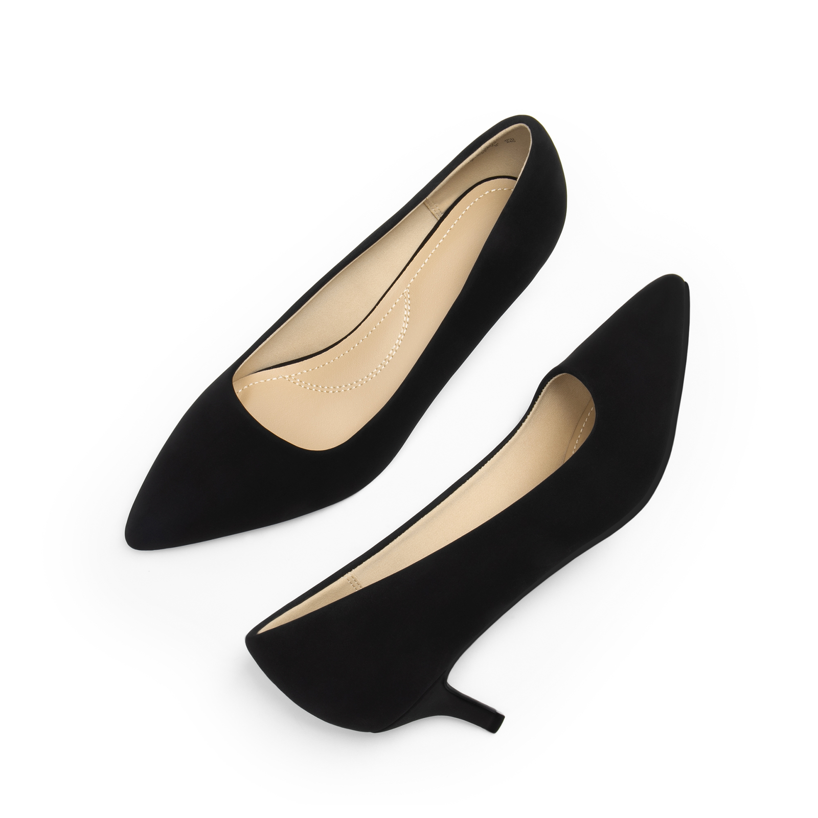 Women’s Pumps 2″ Kitten Heel Pointed Toe Office Lady Low Heel Dress Shoes
