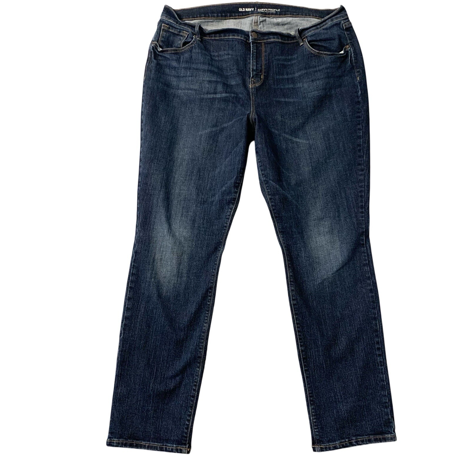 Old Navy Jeans 18 Reg (38×30) Blue Richmond Curvy Profile Mid Rise Stretch Comfy