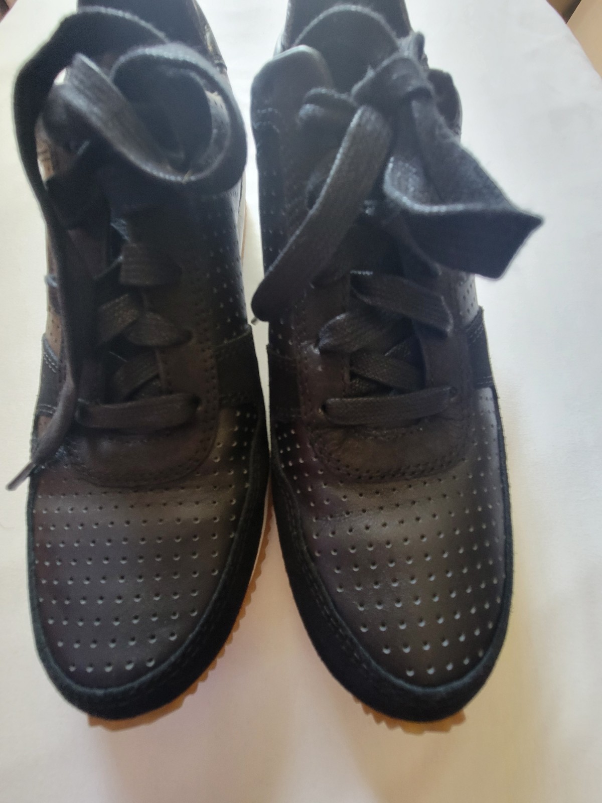 Aetrex Daphne Sneakers Leather/Suede Black Women’s Size 8