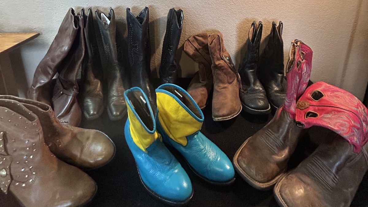 Lot of 8 Western/ Riding Leather Boots Men & Women- Various Sizes/Restoration