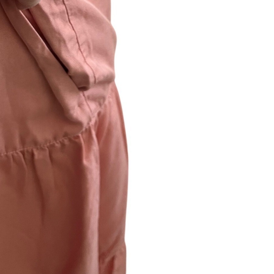 The Drop Britt Tiered Maxi Dress Medium Rosette Pink New Boho Midi Cottage Core