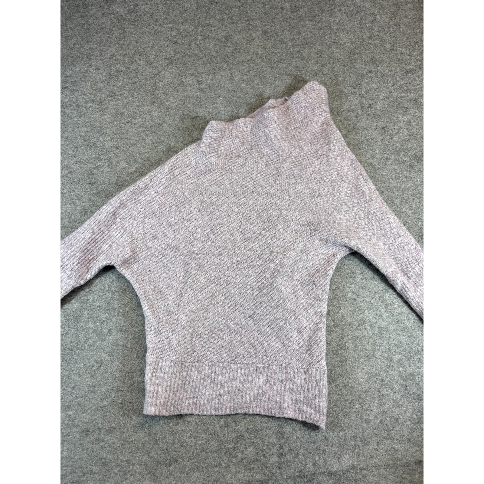 MOTH Anthropologie Sweater Womens Small Purple Knit Wool Batwing Dolman Sleeve