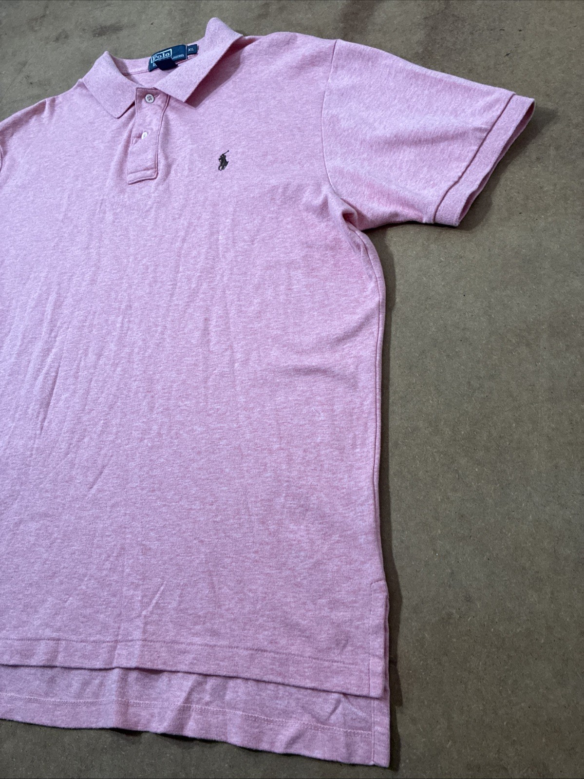 Polo by Ralph Lauren Men’s Polo Shirt Pink XL Embroidered Pony Golf or Casual