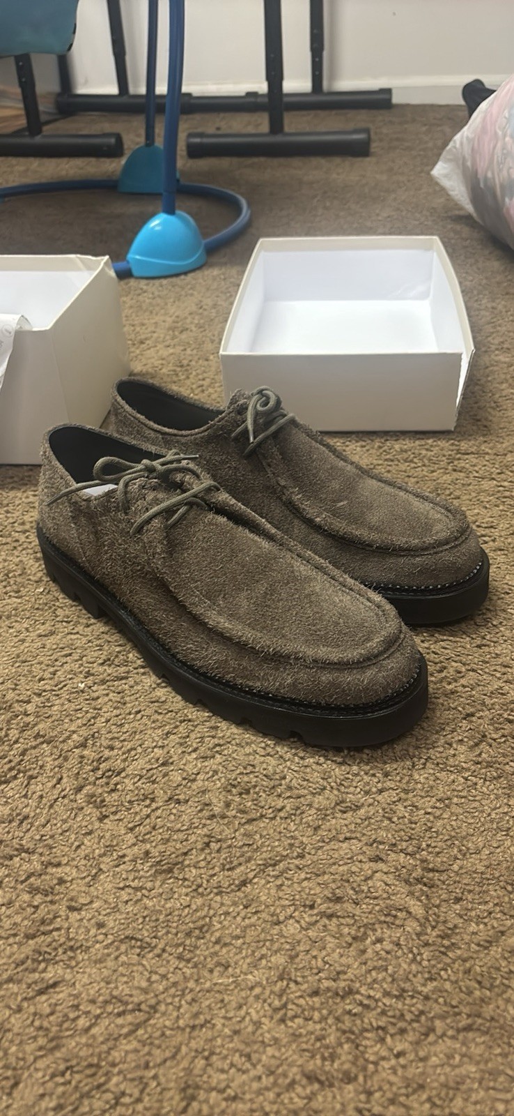 Men’s Collegium Moc-Toe Derby Sz 12 Mocha