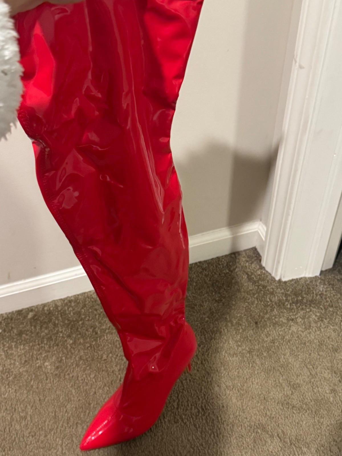 Thigh High Boot Heels Brand New