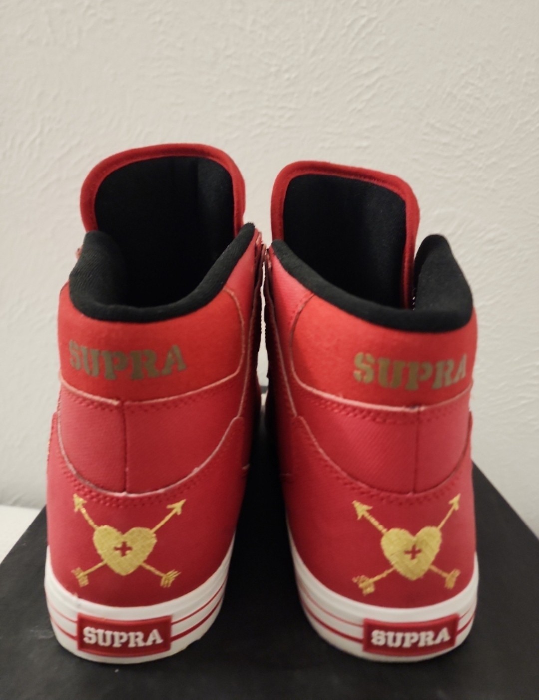 Rare Supra TK Vaider ‘Valentine’s Day’ HIGHTOP skytop Skateboarding Shoes NEW