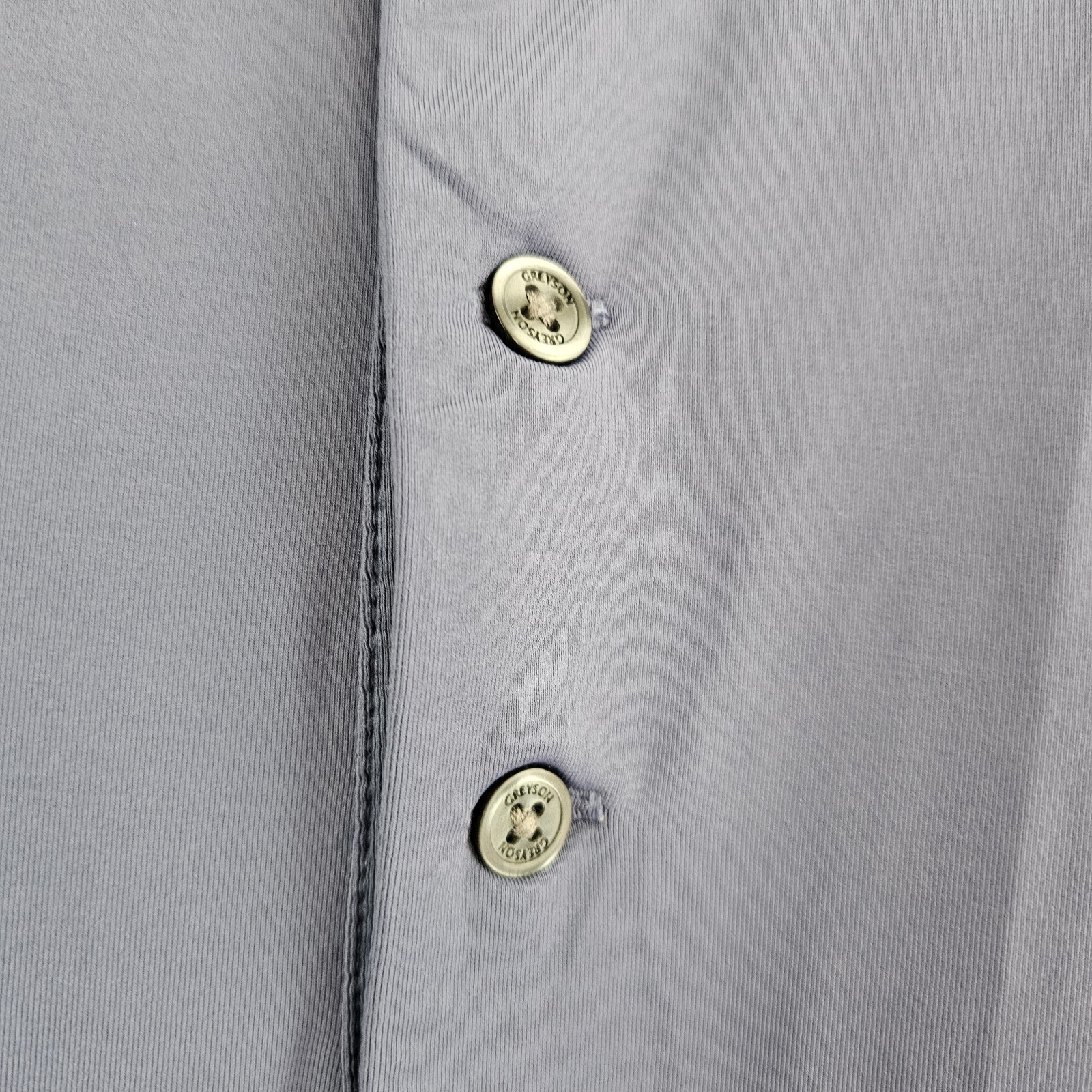 Greyson Golf Polo Shirt Men’s Nylon Stretch Grayish Blue Montclair G.C. 2XL
