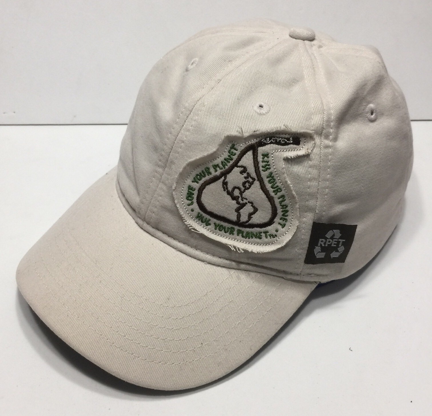 Love, Kiss Your Planet Cap Hat RPET Adjustable 100% Of Recycled Plastic Bottles