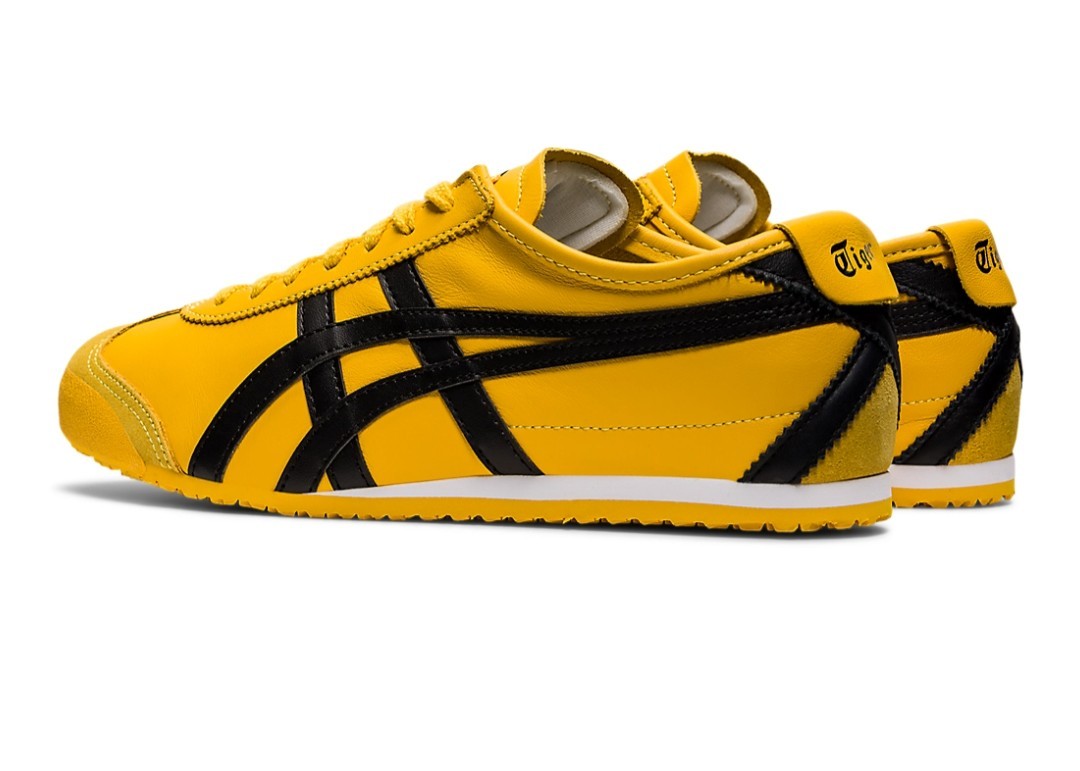 Onitsuka Tiger Mexico 66 Yellow/Black Low Top Lace Up Sneakers DL408-0490