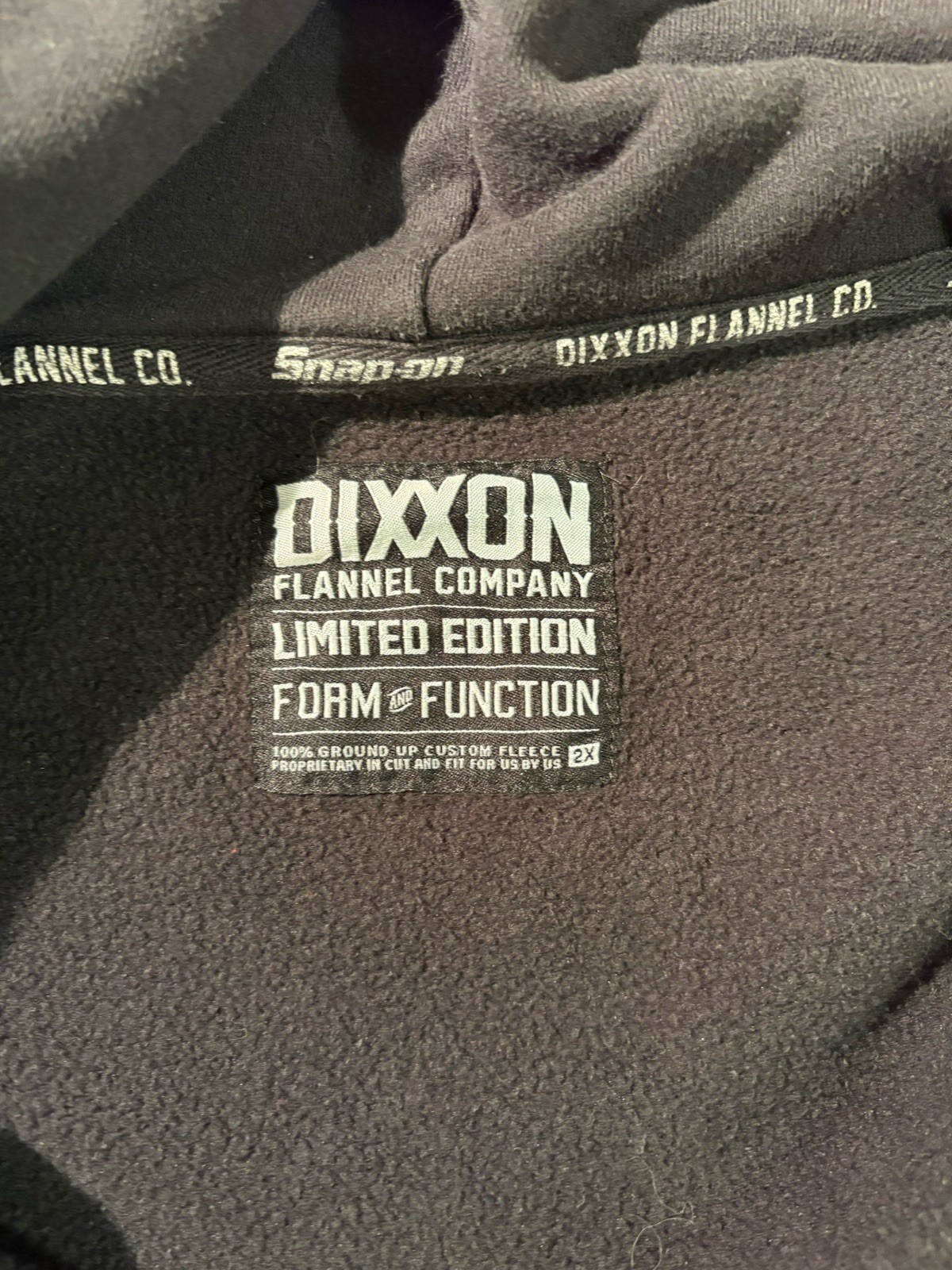 Dixxon X Snap on Mens limited edition hoodie Snap on X Dixxon SIZE 2X 2XL Hoodie