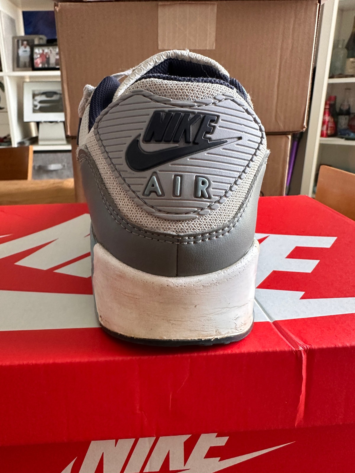 Nike Air Max 90 Pure Platinum Worn Blue Men’s Size 11