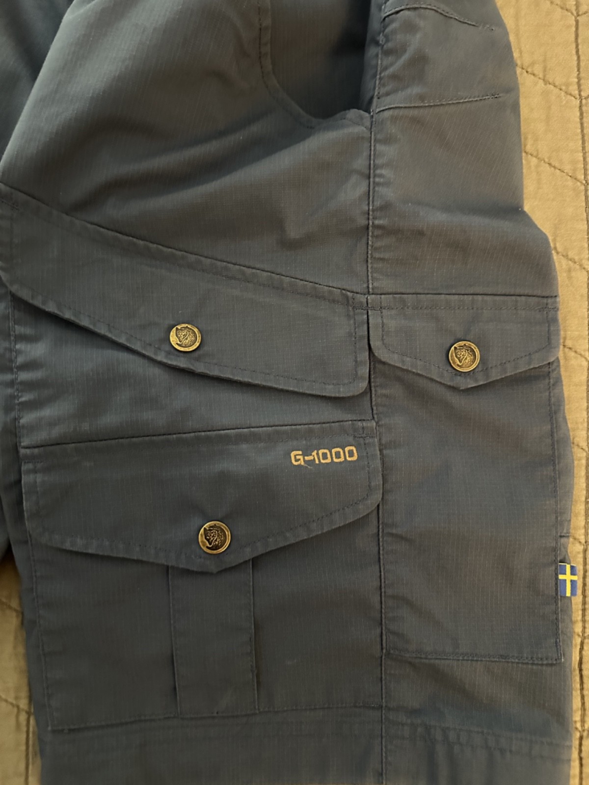 Fjallraven Vidda Pro Lite Shorts, Mens US 36 (EU 52), Blue, Exc Cnd, RRP $120