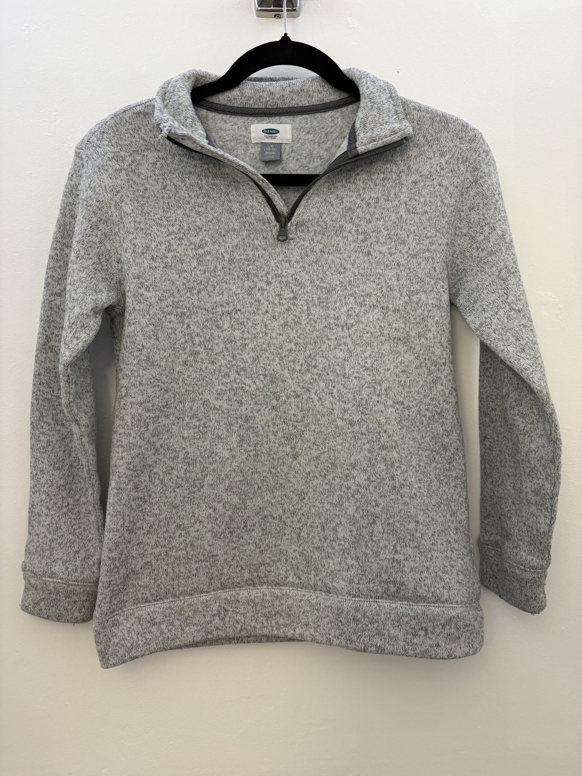 Old Navy Boys Size Large (10-12) Grey 100% Polyester — Excellent Used Condition