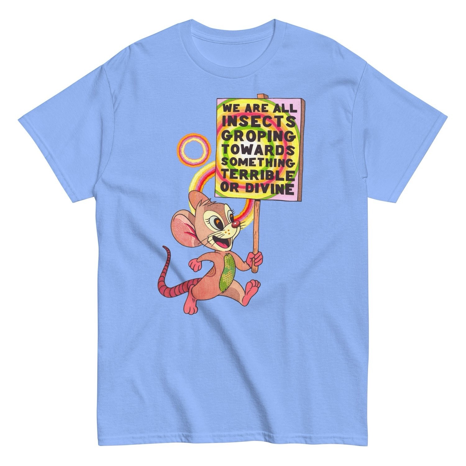 Webworm David Farrier Merch WE ARE ALL INSECTS Graphic T-Shirt XL – Blue