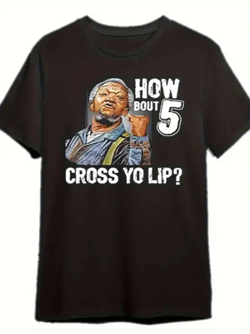 5 across Your Lips “Sanford and Son” Retro Graphic Print for Men Women Couple Fa
