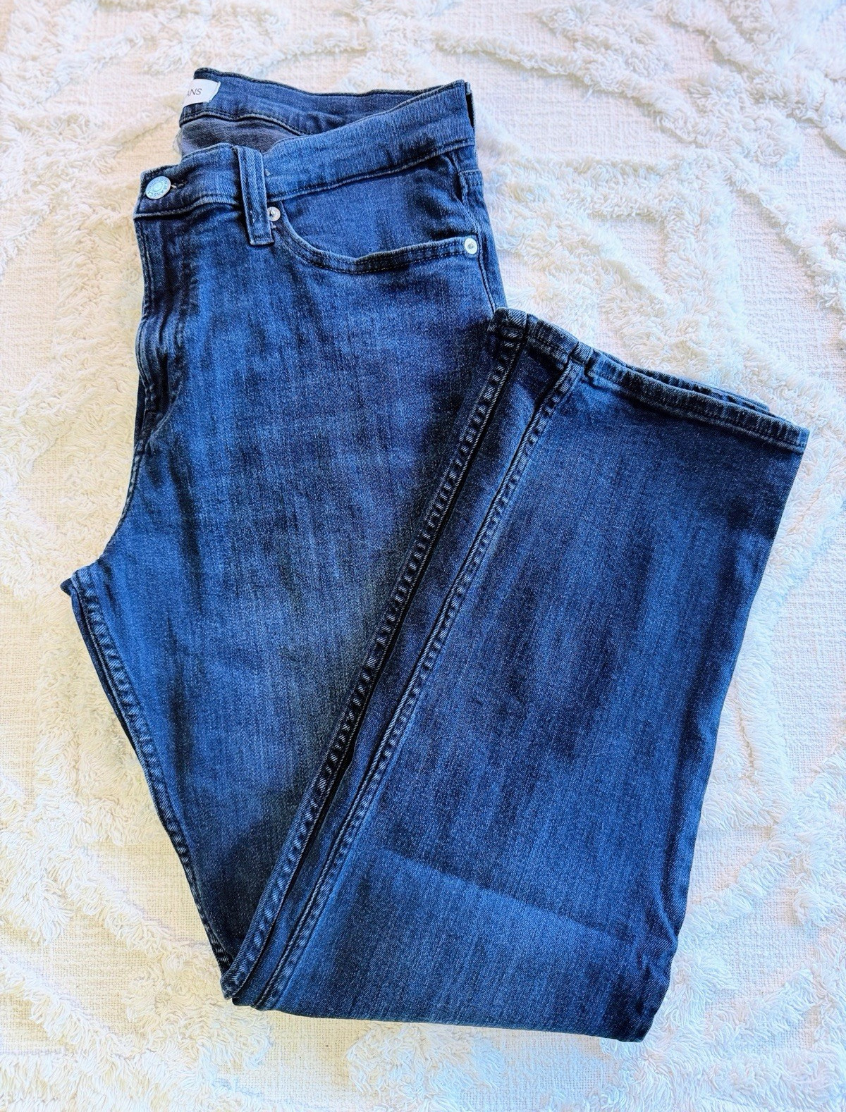 Calvin Klein Jeans Men’s Straight Leg Dark Wash Denim Jeans W34 L30 Stretch