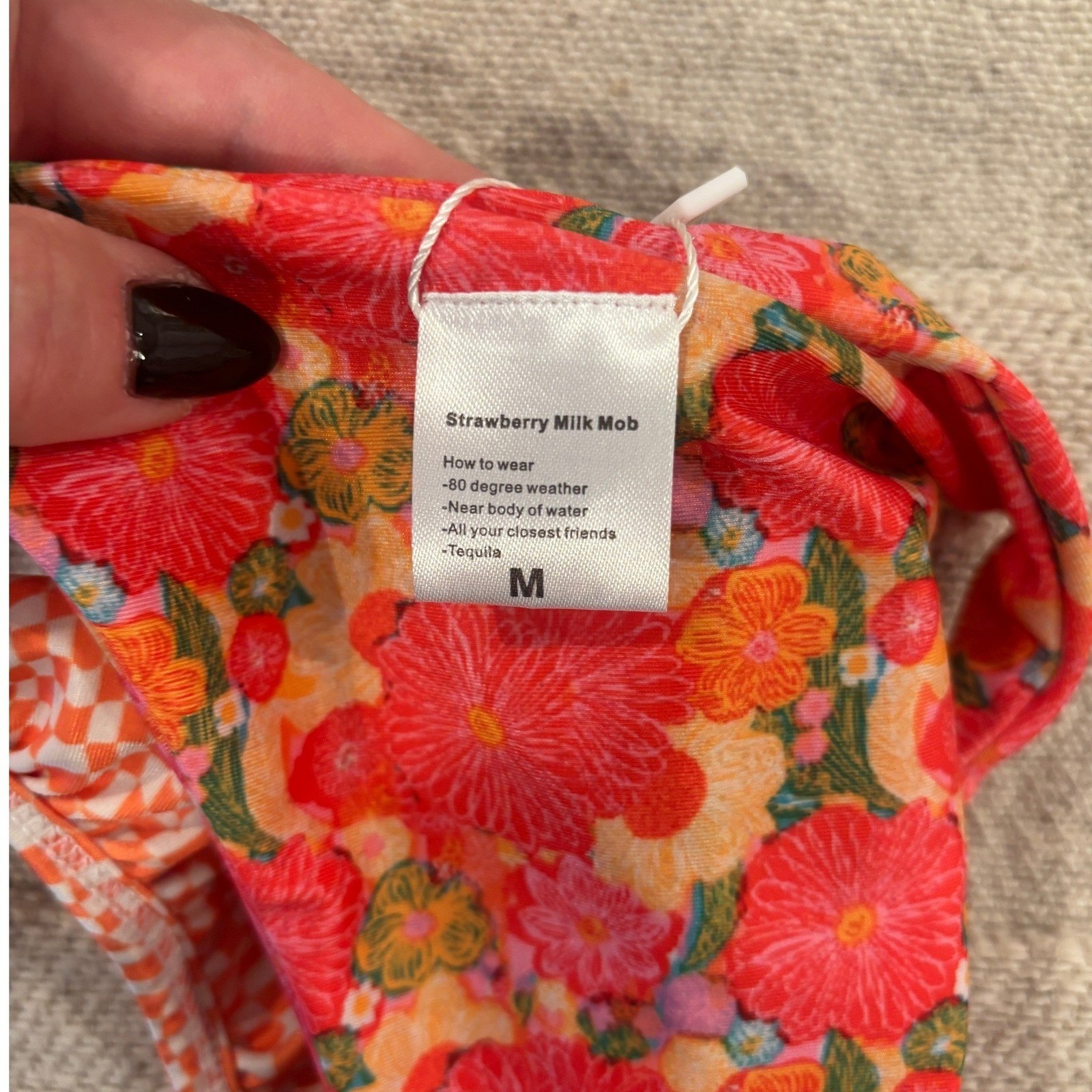 NWT Strawberry Milk Mob Citrus Kiss Ruffle Bikini Bottom Medium Sold Out