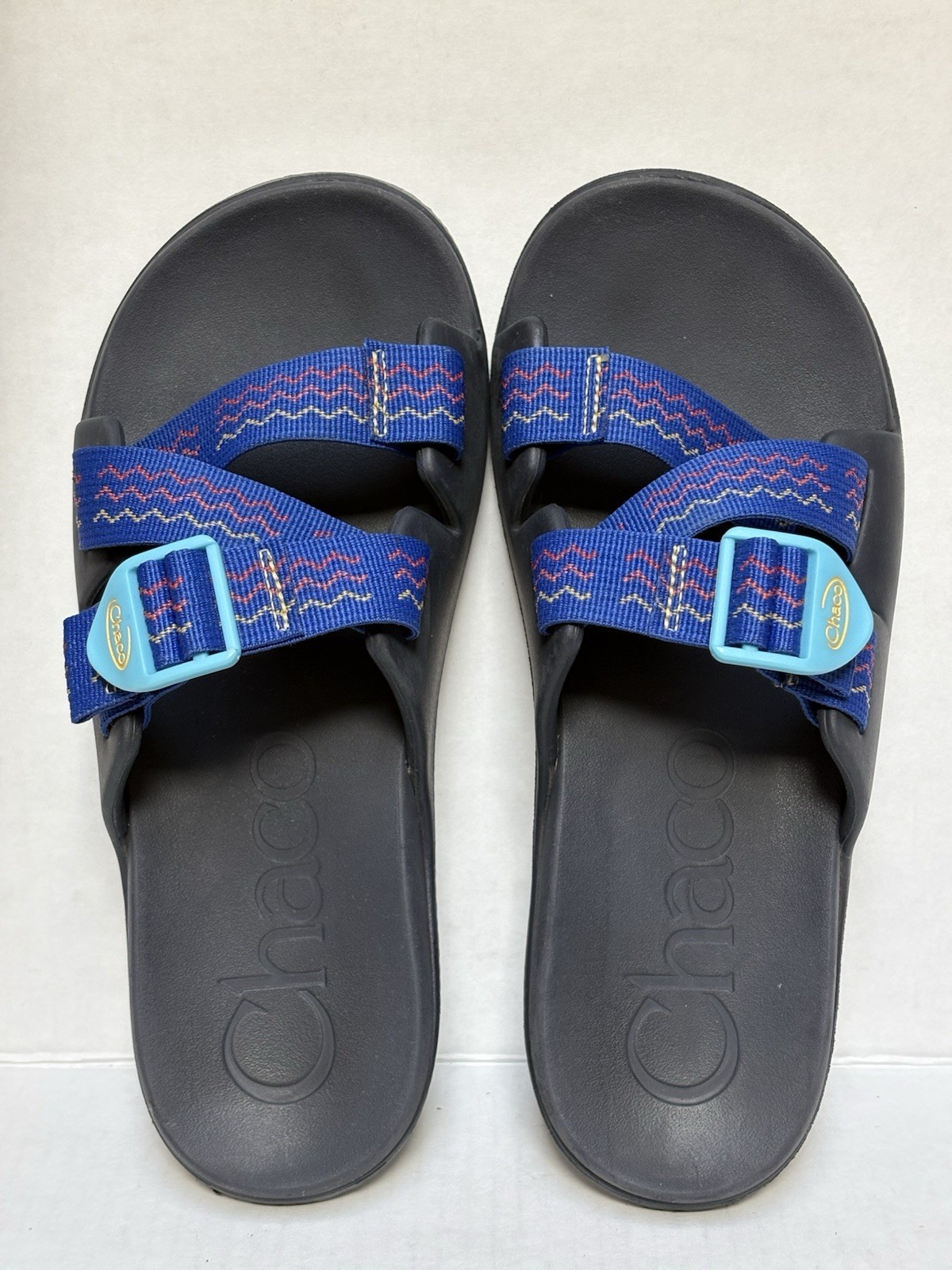 Chaco Chillos Slide Sandal Women’s Sz 8 BLUE Adjustable Straps JCH109584 ~ MINT!