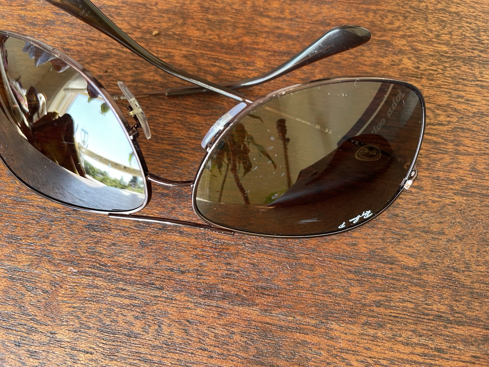 Ray-Ban RB3267 014/83 Polarized Aviator Sunglasses Brown 64[]13 125 Case