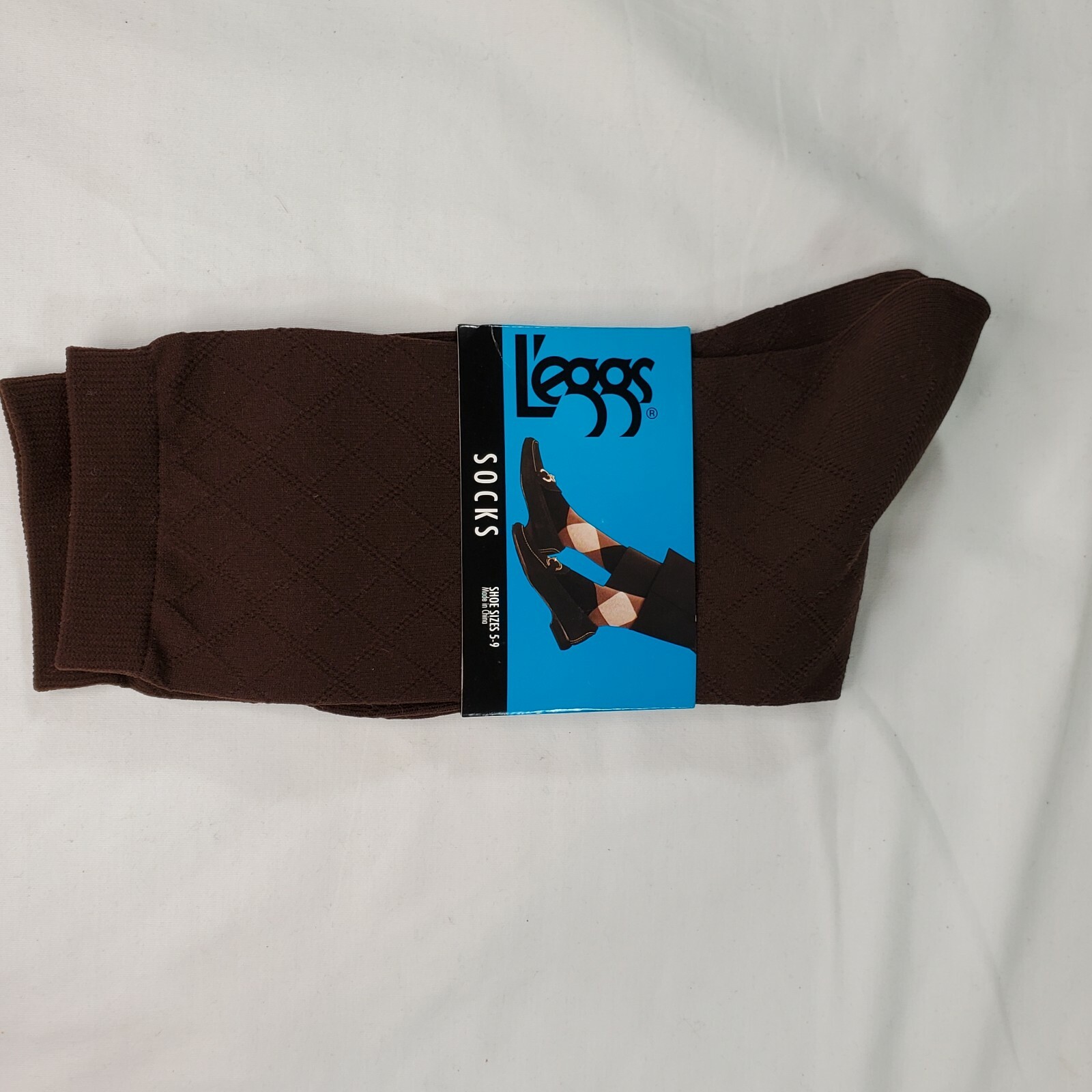 2 Pair L’eggs Ladies Trouser Knee-Hi Socks Shoe Sz 5-9 Brown Solid Patterned New