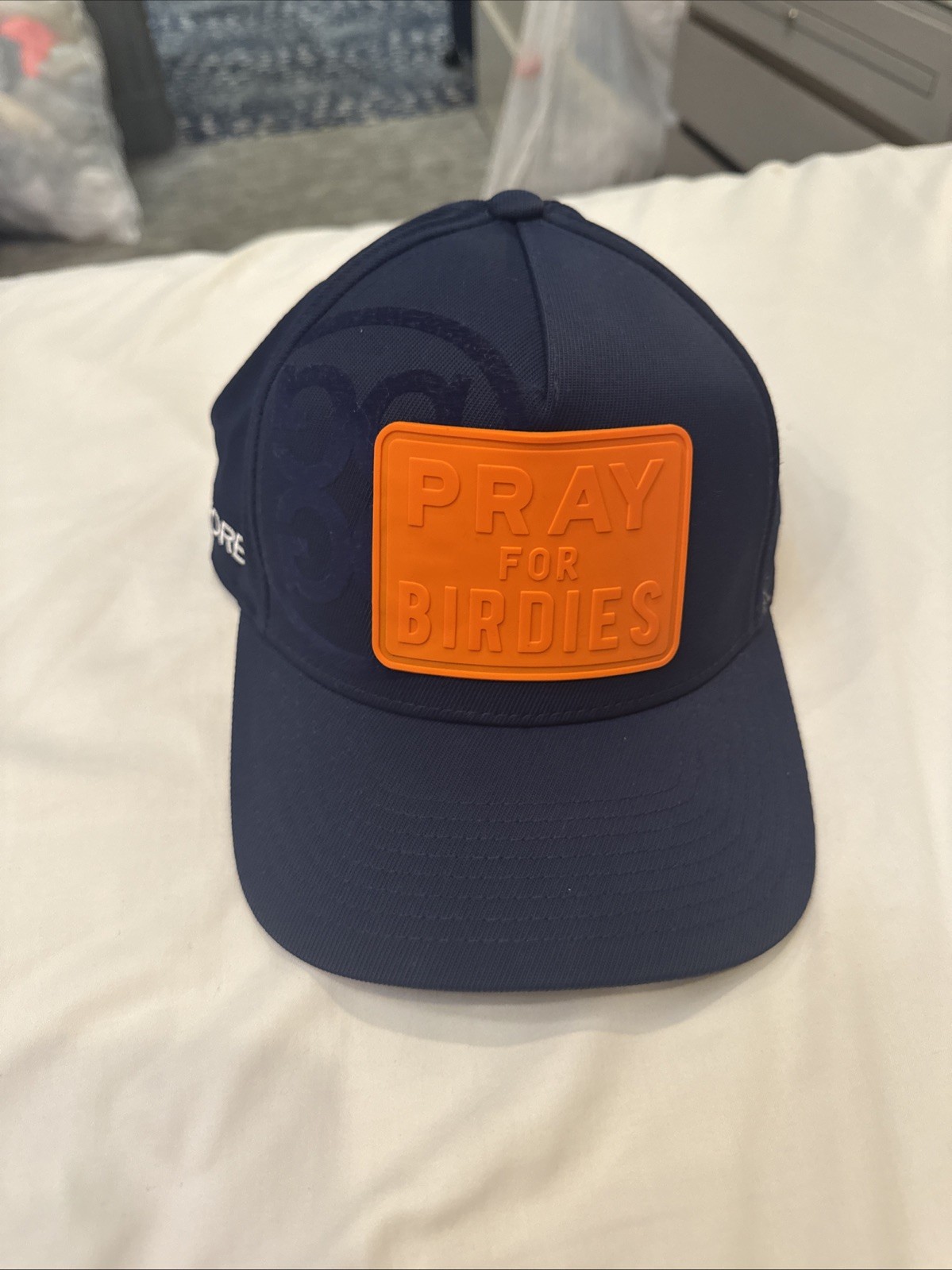 G/Fore Pray For Birdies SnapBack Hat Mens blue Preppy G4