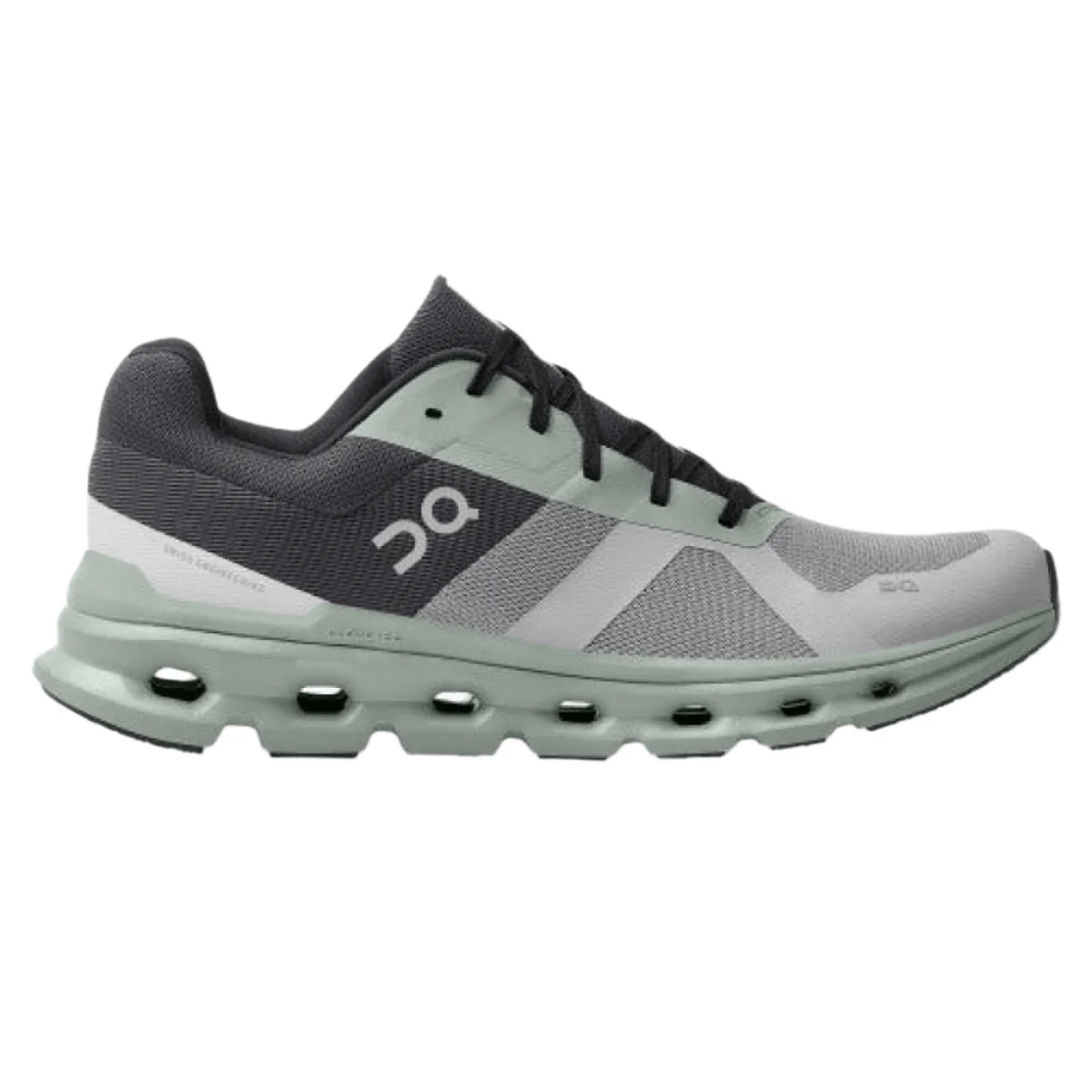 On Men’s Cloudrunner, Alloy/Moss [46.99], NEW